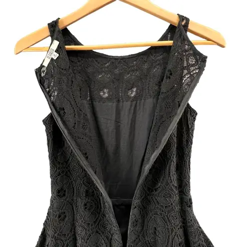 BB Dakota  Dress Womens Size 0 Black Lace Renley Fit Flare Mini Party Evening