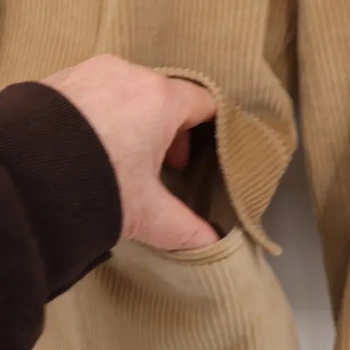 Vintage 70s Barbara Lee Corduroy Blazer Womens Preppy Academia Tan Size 11