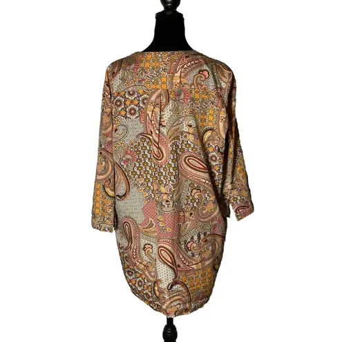 Live 4 Truth Peasant Tunic Large Geometric Hippie boho festival Cottagecore