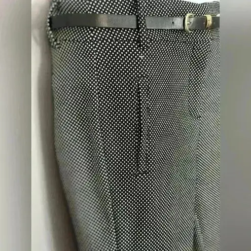 Chocolate Black and White Small Polka Dot Women's Trousers (503) Size M
