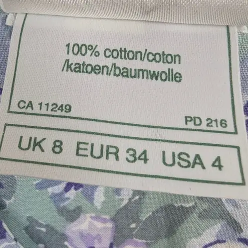 Laura Ashley GB Floral Cotton Sleeveless Maxi Dress – USA 4 VTG