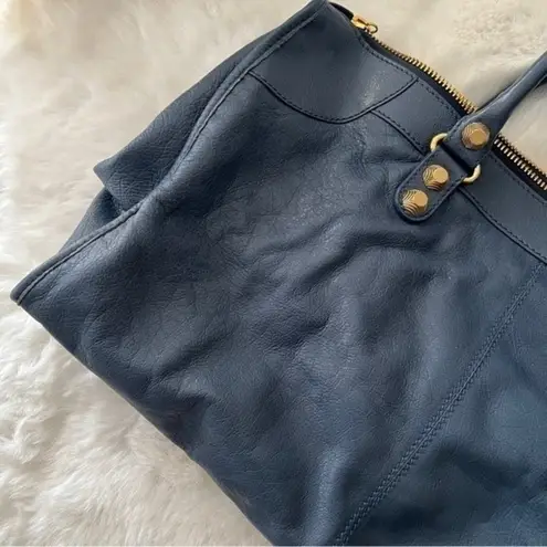 Balenciaga  Giant 21 Gold Hardware Work Bag in Blue