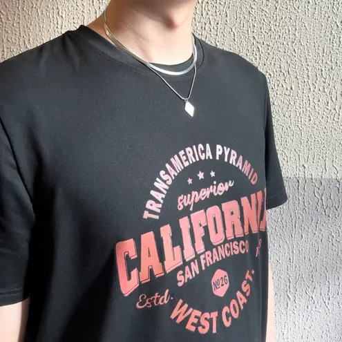 Layered Snake Chain Geometric Rhombus Cross Pendant Necklace for Men Women Silver