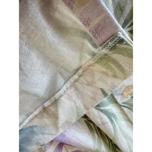 VTG Alfred Dunner Pleated Floral Midi Skirt Pastel Cottagecore French Girl SZ 12