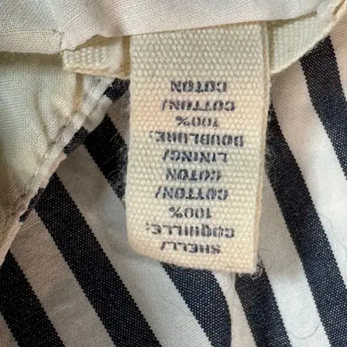 Lands End Canvas 1963 Dress Womens 2 Blue White Striped Sleeveless Jumper