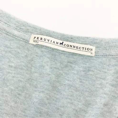 Peruvian Connection Malibu Cotton Modal Jersey Knit Maxi T-Shirt Dress: Seafoam