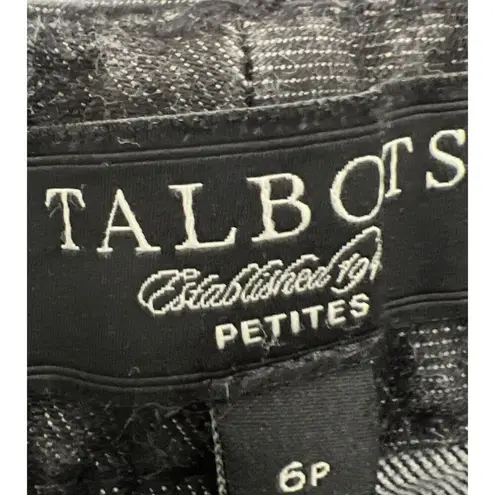 Talbots  Black Straight Jeans Size 6 Petite