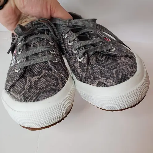 Superga  2750 - Faux Snake Grey Sneaker- Size 6