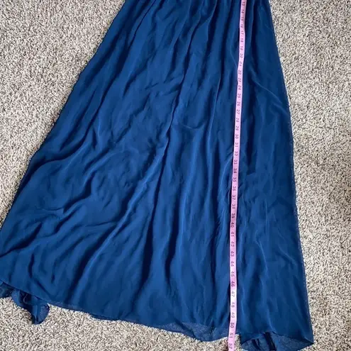 Bisou Bisou by Michele bohbot blue gown women’s size 6