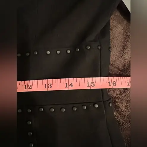 Classiques Entier Nordstrom Black Studded Italian Ponte Knit Skirt Dress 8 NWT