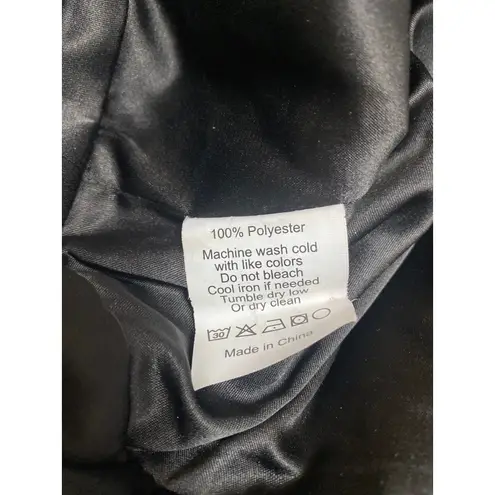 Hunter Bell Multicolor Black Floral V-neck Long Puff Sleeve Peplum Blouse Top 8