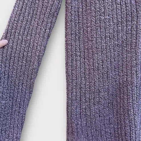 Carolyn Taylor Chunk Ribbed Knit Zip Up Cardigan