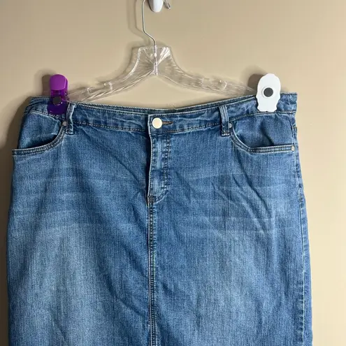 cj banks vintage jeans skirt 18w