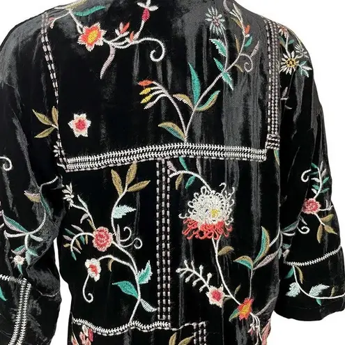 Johnny Was Uriah heavily embroidered velvet jacket NWT