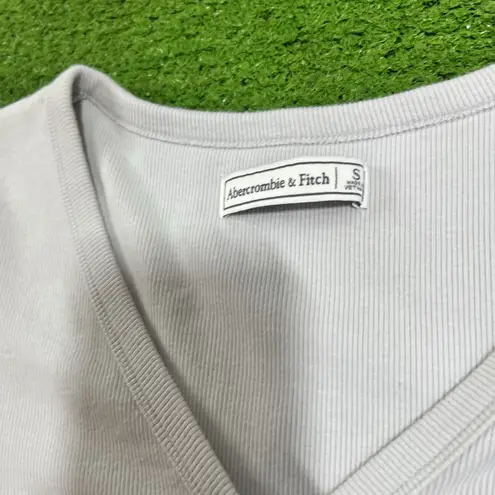 Abercrombie & Fitch (2) Y2K Retro Long  Sleeve Henley Womens SM Soft Cotton Stretch Casual Preppy