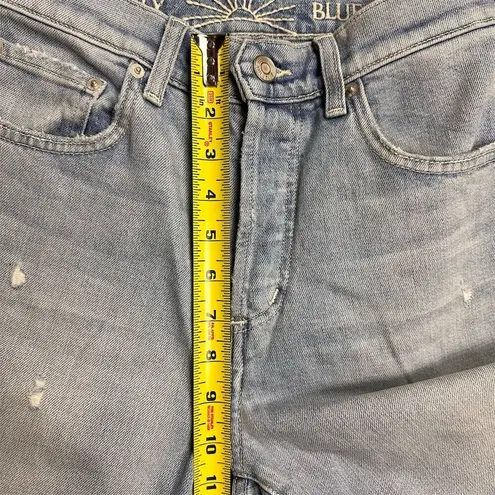 NWT Daily Blue Women's Hype Classic Cropped Distressed Jeans Gray Size 26 Denim