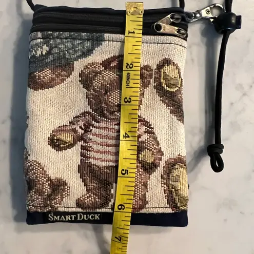 Vintage Smart Duck Women’s Bag Bear Tapestry Vintage Crossbody Purse Tan