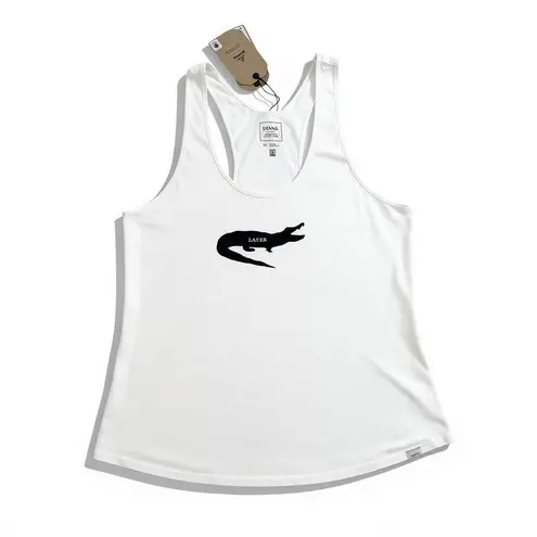 prAna NWT size Small journeyman white Later Alligator tank top