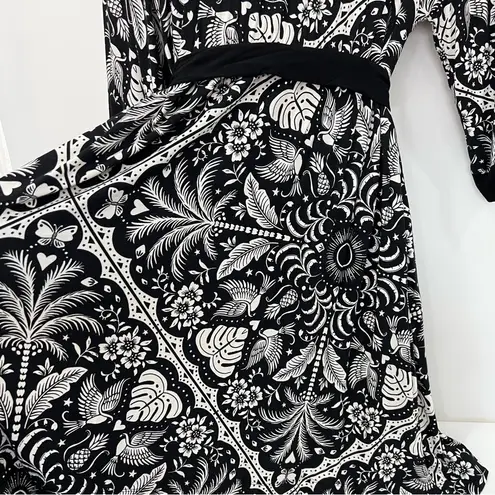 Soma Cool Nights Short Robe Kimono Size XXL Amazonia Tile Black White Soft Comfy