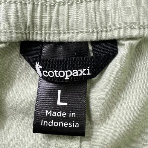 Cotopaxi Women's Shorts L Green Ripstop Quick Dry Drawstring Outdoor Hiking