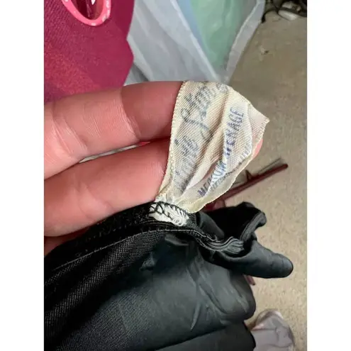 half slip skirt black slip 1950s Size M