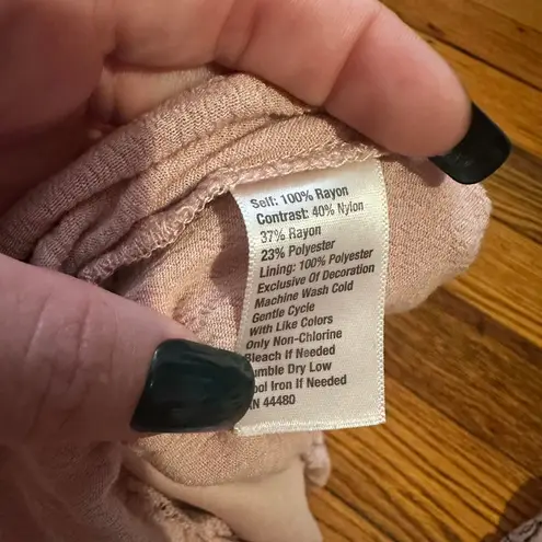 Ballet pink lace babydoll Blouse Size L