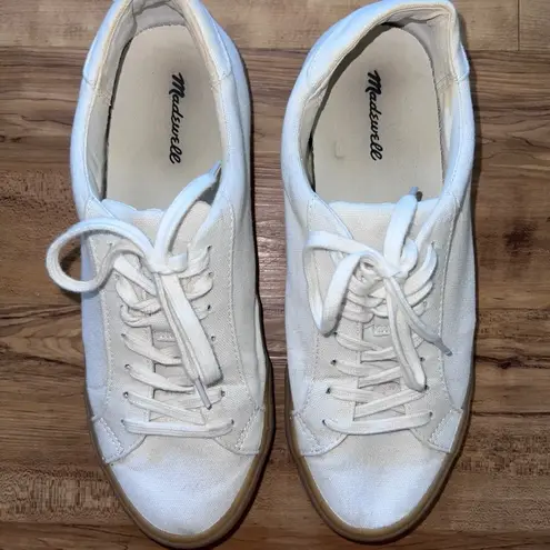 Madewell  L3248 Women's Sidewalk Low-Top Sneakers in Monochrome Canvas size 10 M