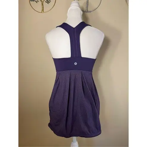 Lululemon  Heathered Concord Grape Purple Power Dance Athletic Tank Top Size 4