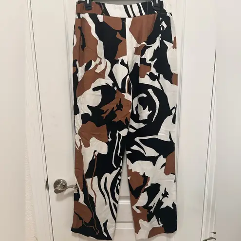 Chico's Chico’s Women’s Pants Abstract Black/White/Brown Size 0.5R