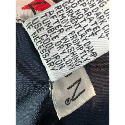 Lavon Y2K Full Zip Jacket Nylon Medium Vintage 90s Geometric Blue Windbreaker