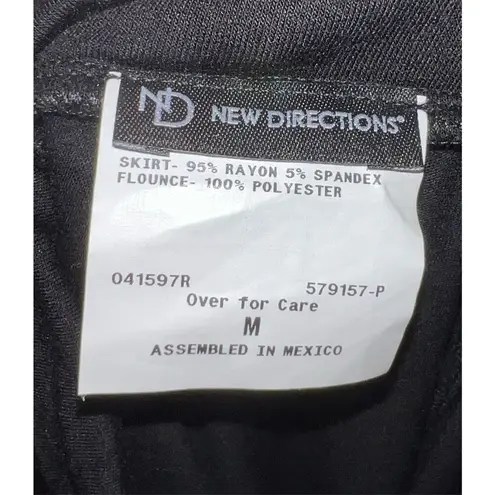 Women’s Gothic Whimsy Black Asymmetrical Hem Midi Skirt MEDIUM