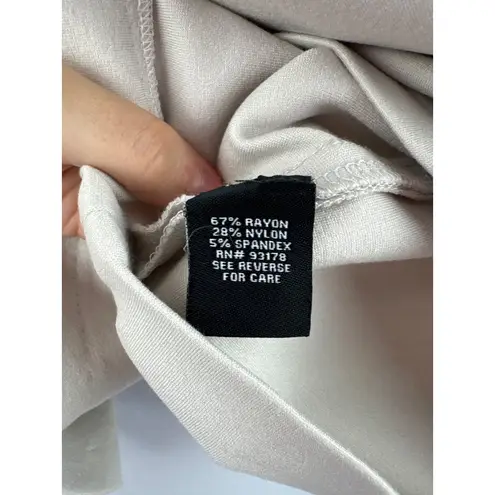 Premise Studio Womens Beige Mini Skirt With Front Zipper Size 8