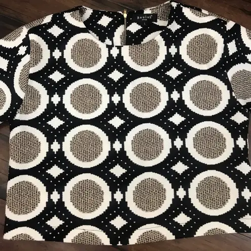 Beulah  Style Circle Print Top - Size L