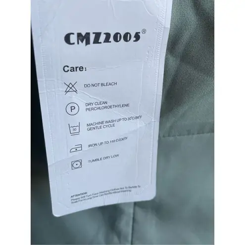 NWT CMZ 2005 Women’s V neck Spaghetti strap Midi Cocktail Dress 8/10 Mint Green