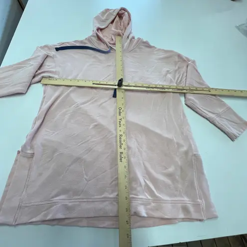 J Jill Hoodie Womens Small Pullover Lightweight Modal Blend Kangaroo Pocket Pink