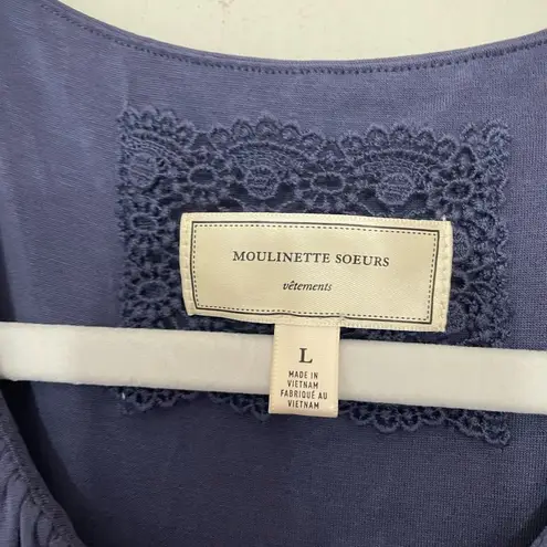 Moulinette Soeurs Anthropologie Vêtements Maxi Dress Pockets Purple Size L