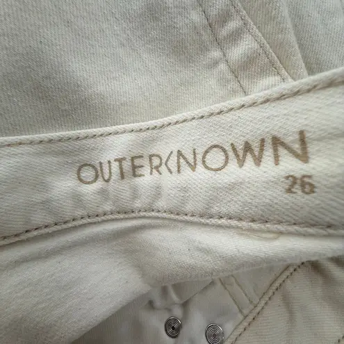 Outerknown S.E.A. Fillmore Boyfriend Jeans SZ 27 NWT Salt Organic Cotton Stretch