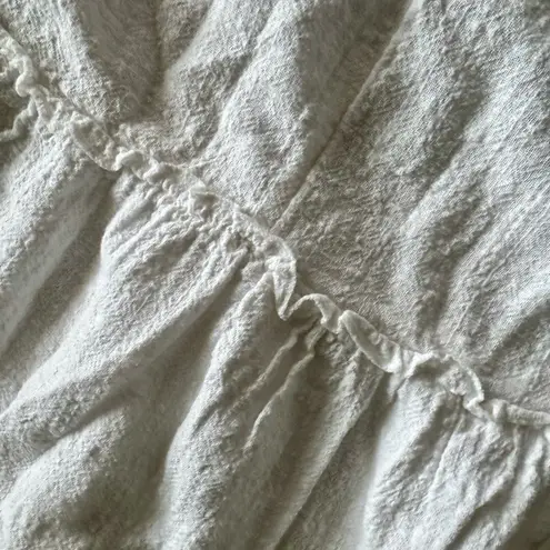 Kona Sol ☀️ White Textured Mini Dress Cover-Up ☀️ ~Small