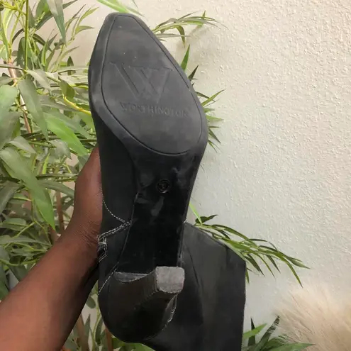 Y2K Cyber Punk Gothic Baddie It Girl Whimsygoth Biker Knee High Black Boots Silver Buckle Pointed Toe - Image 6