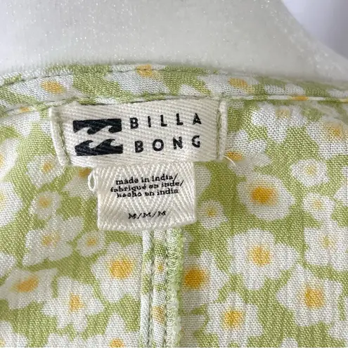 Billabong  Medium Wrap Midi Dress Ditsy Floral Flowy Boho Flutter Sleeve Summer - Image 8