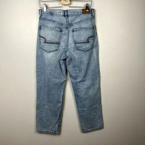 American Eagle   Cropped Wide Leg Jeans Womens Size 6 Baggy‎ 90s High Rise Y2K