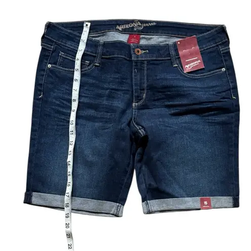 Arizona Jeans Arizona Jean Company Women's Dark Blue Denim Shorts Sz 15