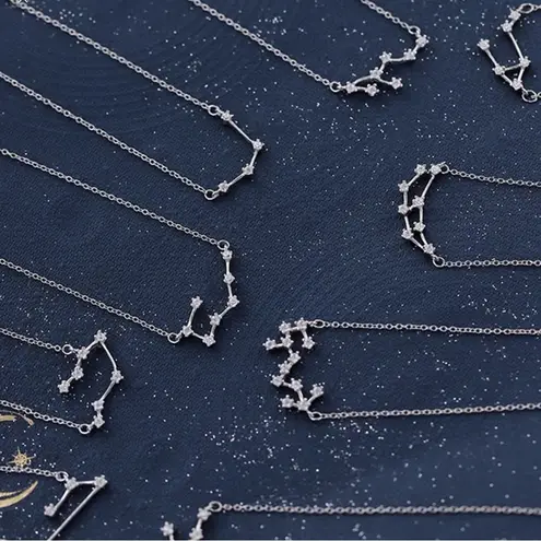 925 Silver Sagittarius Zodiac Necklace & Adjustable Ring