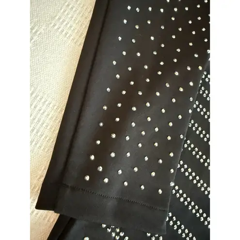 NWT Miss Circle NY Black Rhinestone Bodycon Designer Luxury Club Dress XL