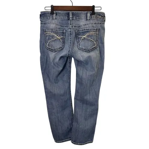 Silver Women’s Suki Capris Jeans Size 31 Blue