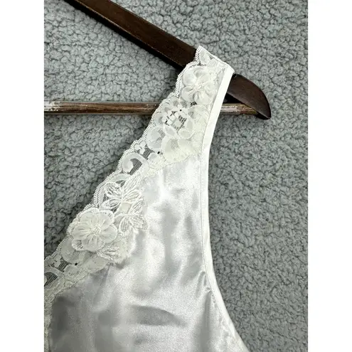 Dantelle Vtg Dentelle Satin Nightgown Lingerie Midi Slip Dress Womens Medium Y2K Bridal