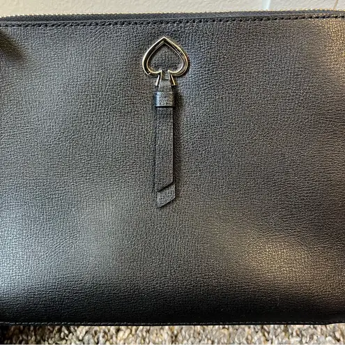 Kate Spade  Adel Black Leather Top‎ Zip Crossbody Purse Bag