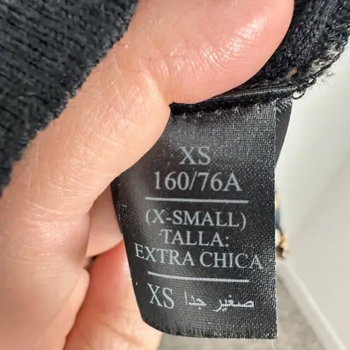 All Saints Black and Brown Crew Neck Sweater