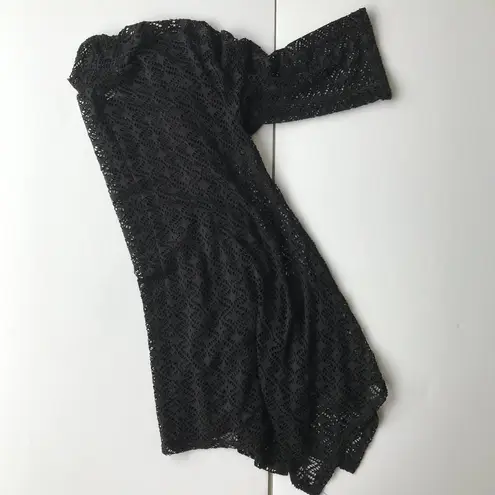 Paula Deen Swimsuit Cover Up Black Oversized XS