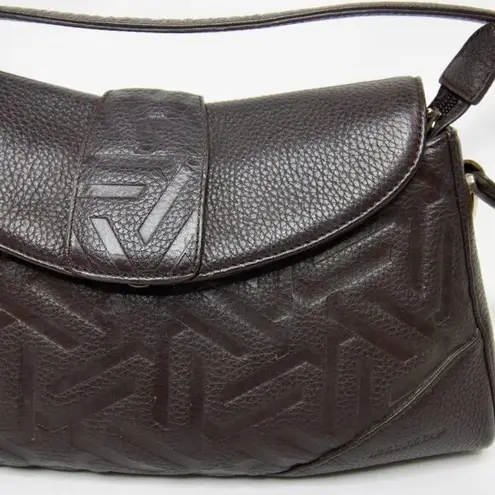 Vintage Dunlop Leather handbag, shoulder bag Brown